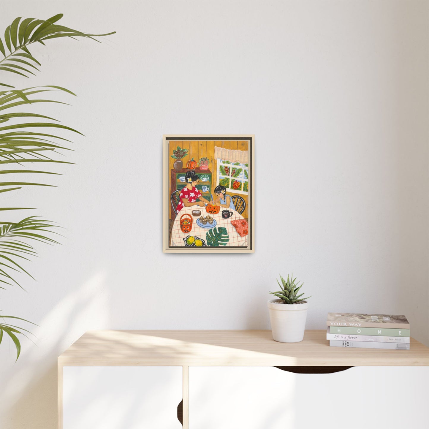 Hilo Halloween - Framed Matte Canvas Art