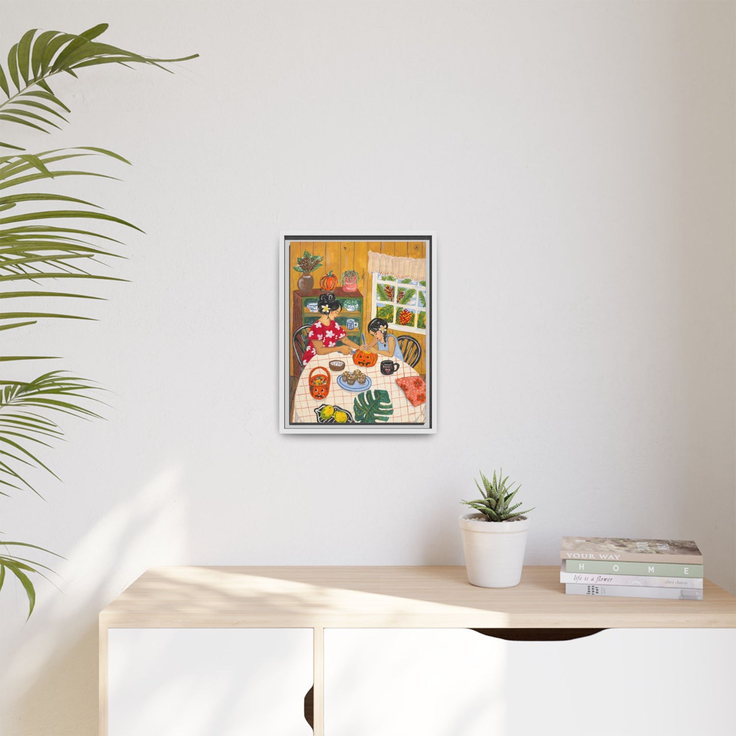 Hilo Halloween - Framed Matte Canvas Art