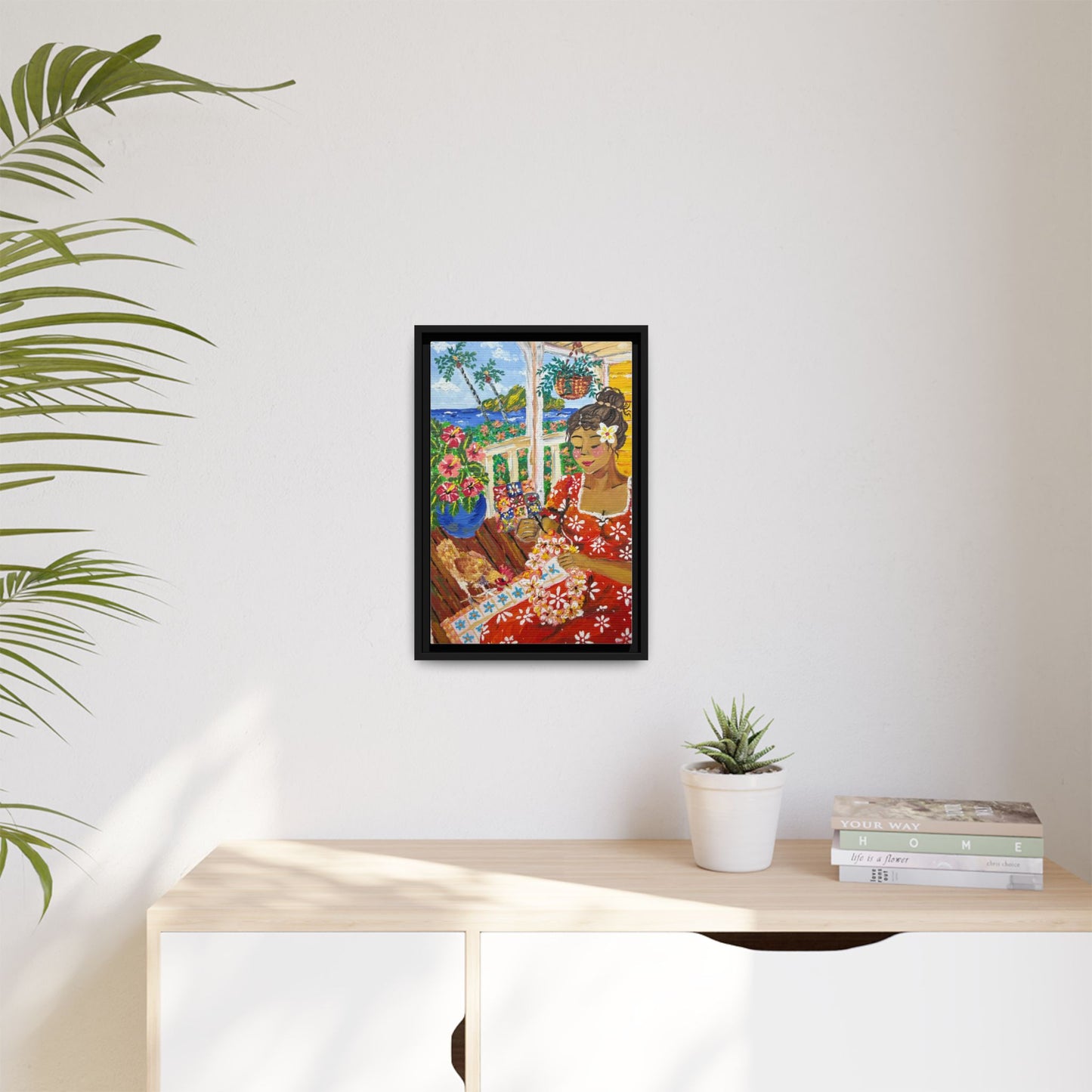 The Lei Maker - Canvas Art
