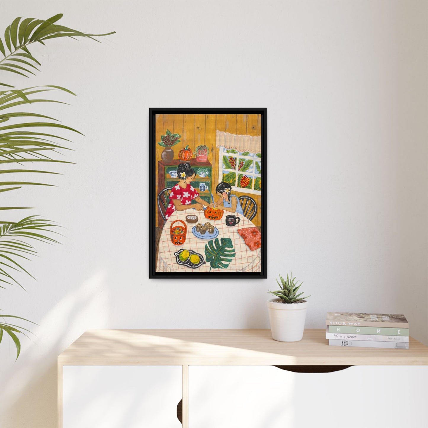 Hilo Halloween - Framed Matte Canvas Art