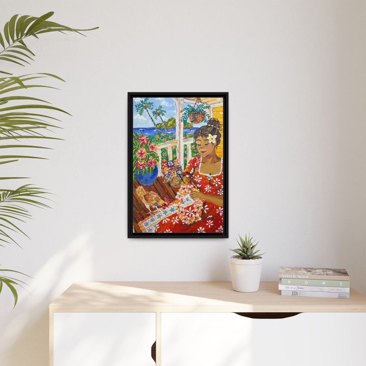 The Lei Maker - Canvas Art