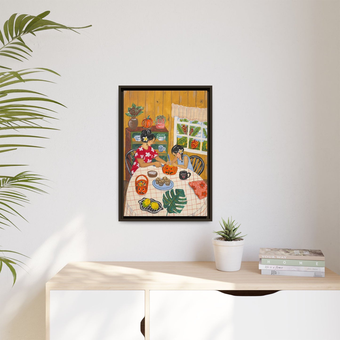 Hilo Halloween - Framed Matte Canvas Art
