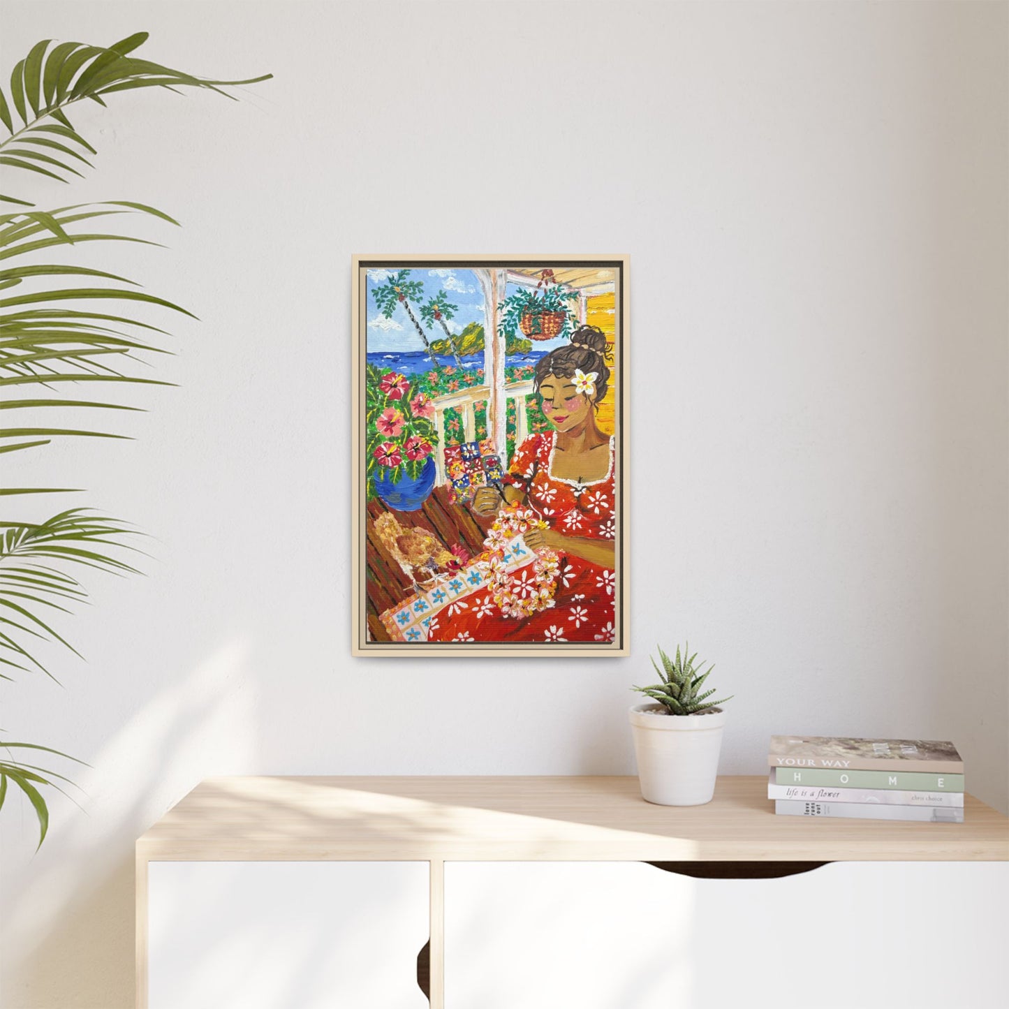 The Lei Maker - Canvas Art