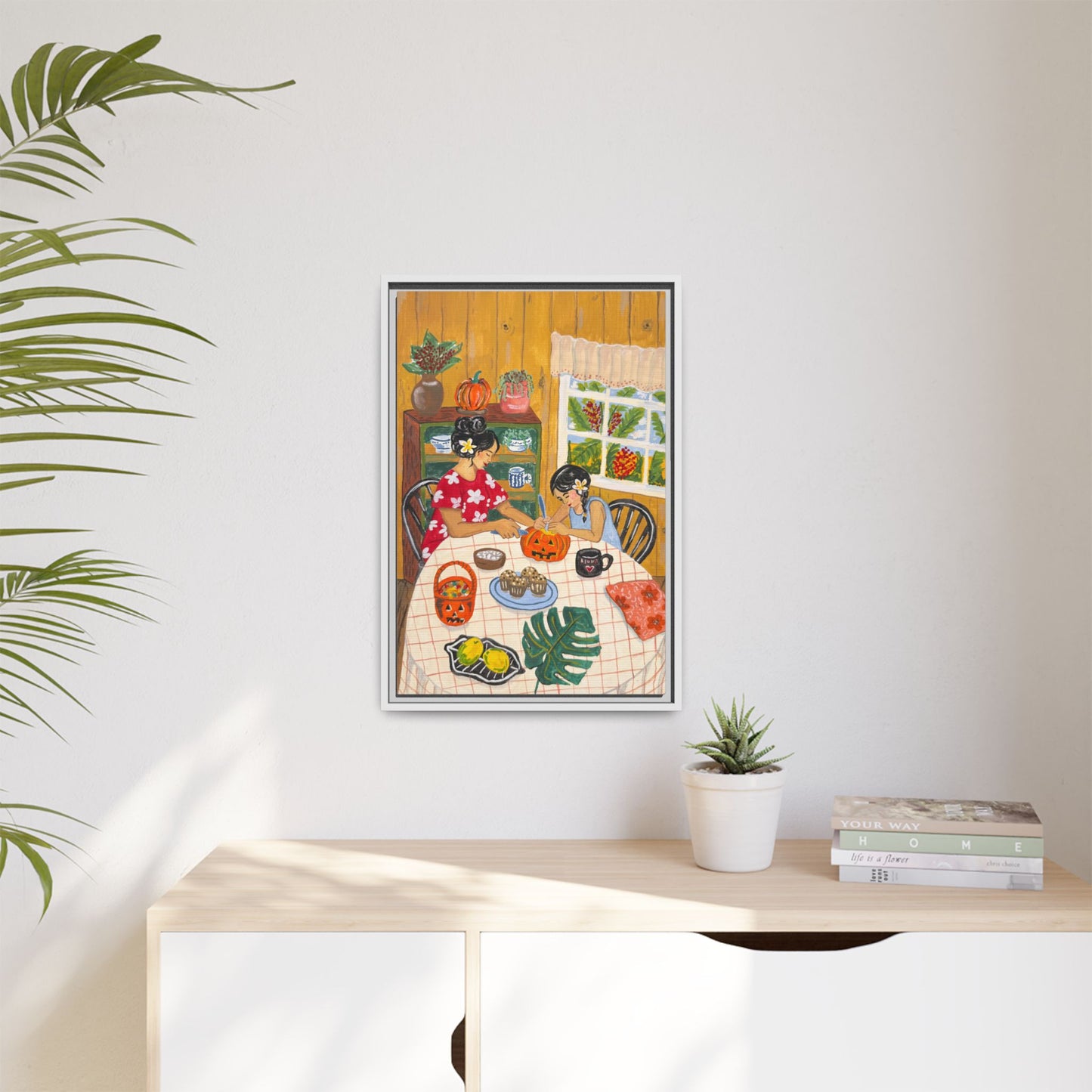Hilo Halloween - Framed Matte Canvas Art