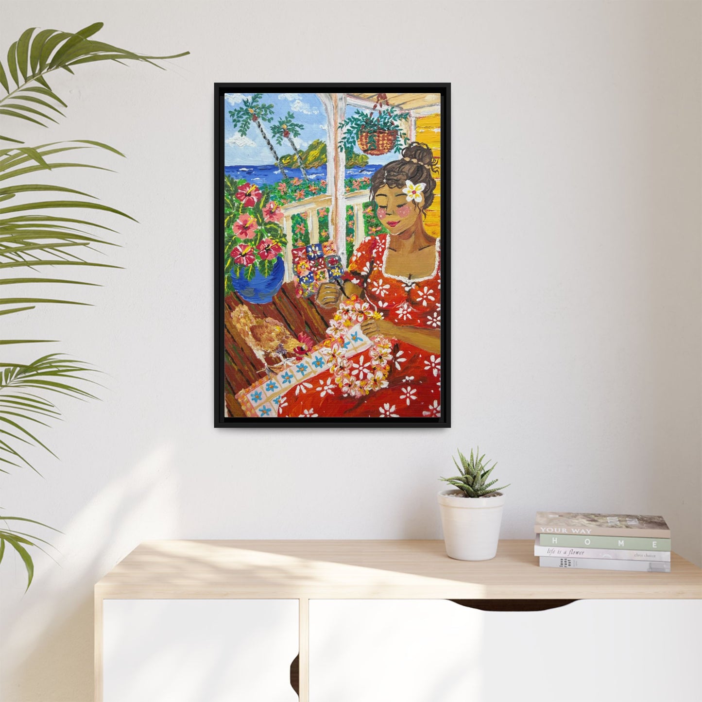 The Lei Maker - Canvas Art