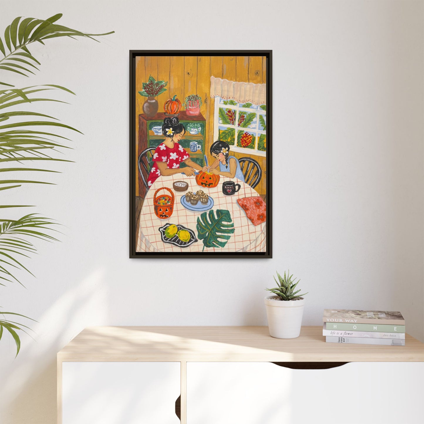 Hilo Halloween - Framed Matte Canvas Art