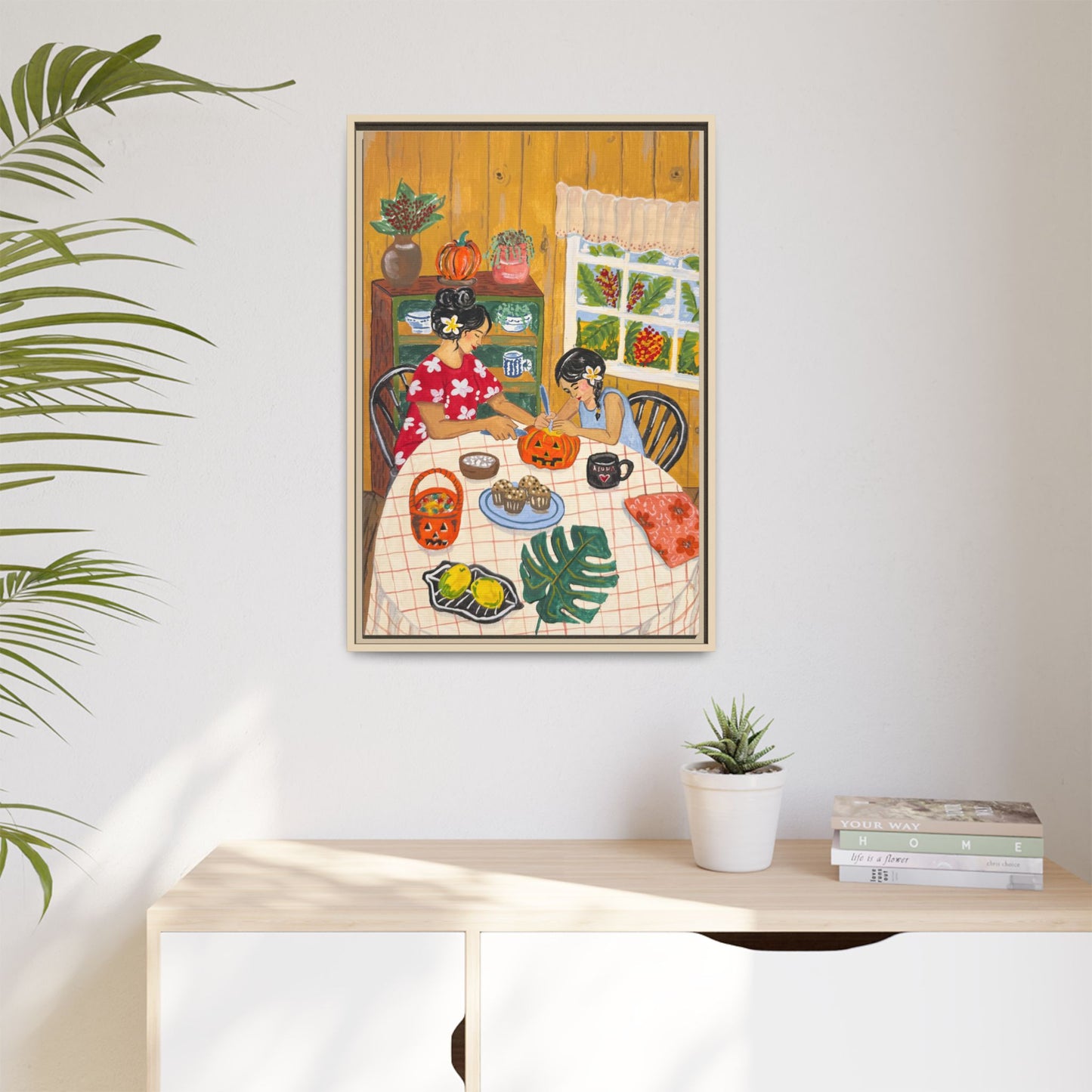 Hilo Halloween - Framed Matte Canvas Art