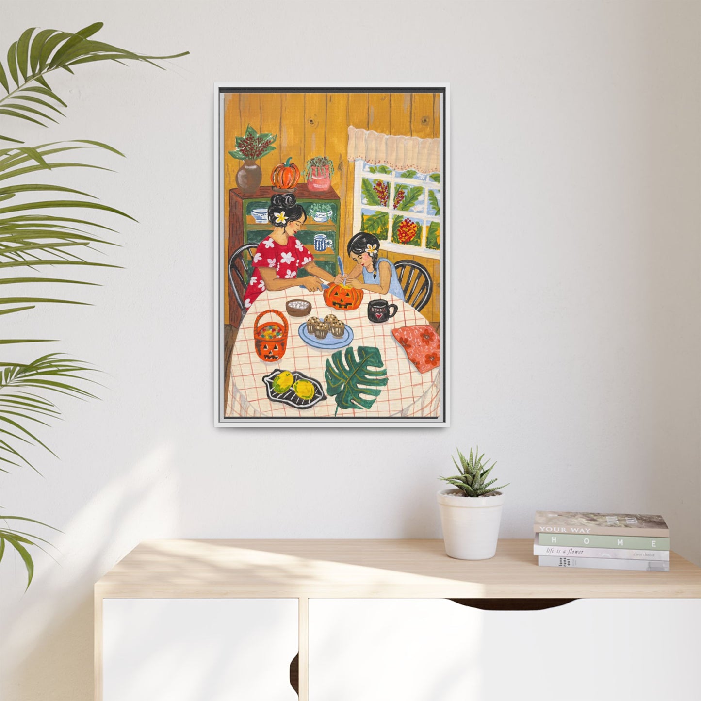 Hilo Halloween - Framed Matte Canvas Art