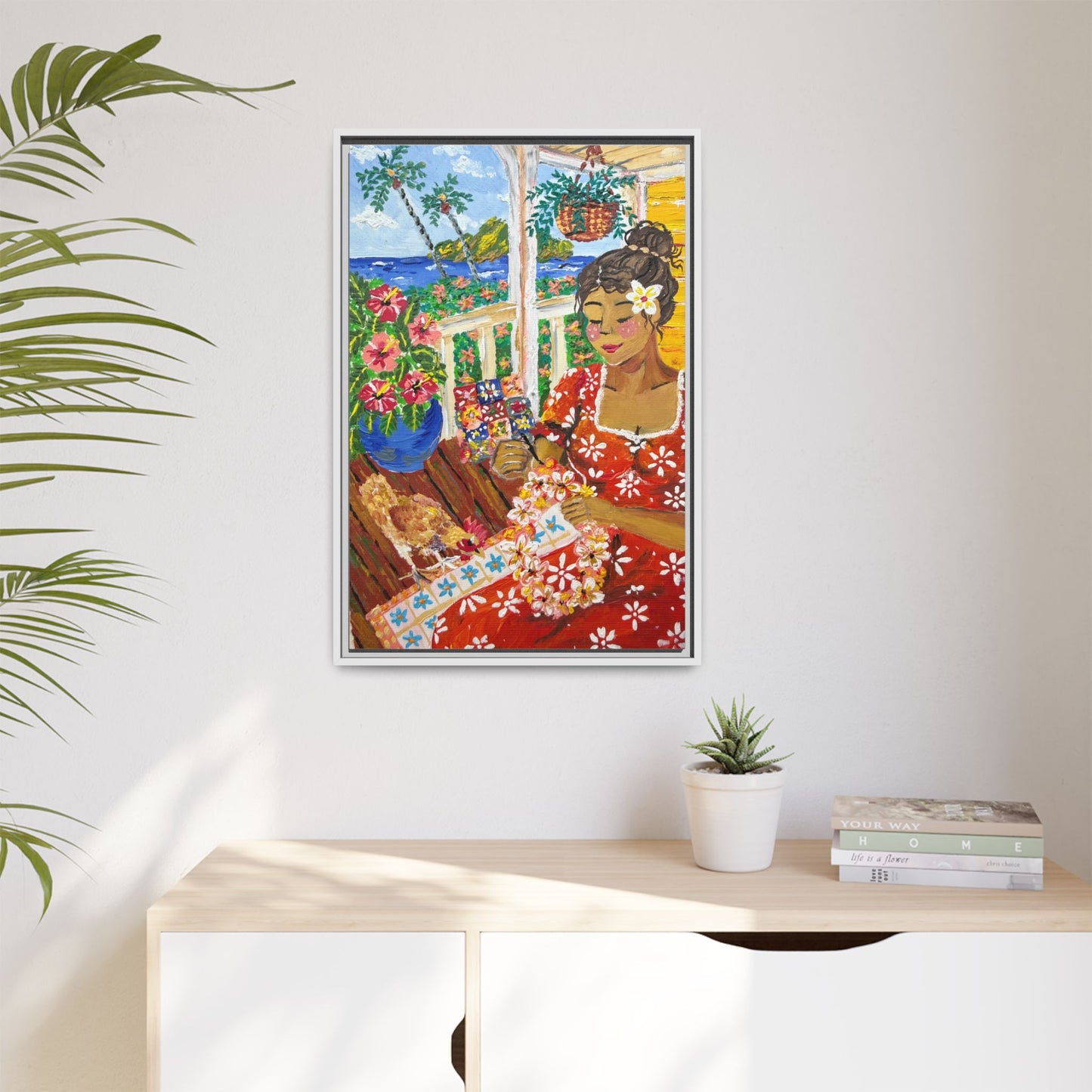 The Lei Maker - Canvas Art