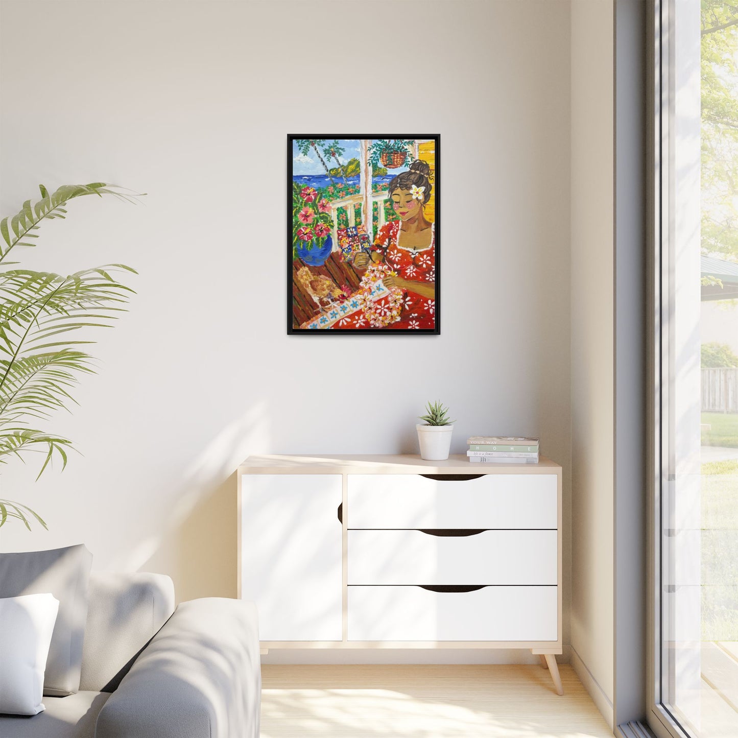 The Lei Maker - Canvas Art
