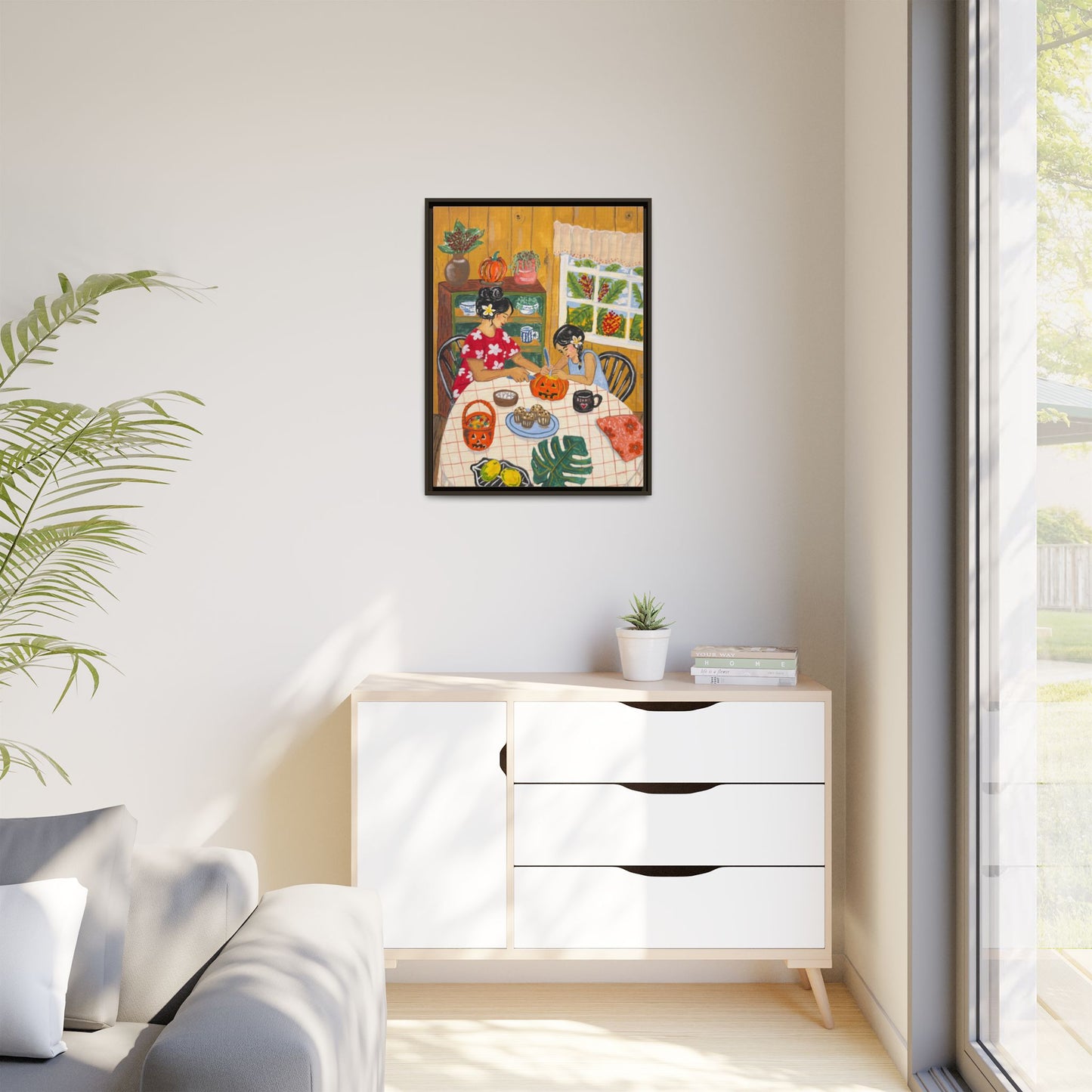 Hilo Halloween - Framed Matte Canvas Art