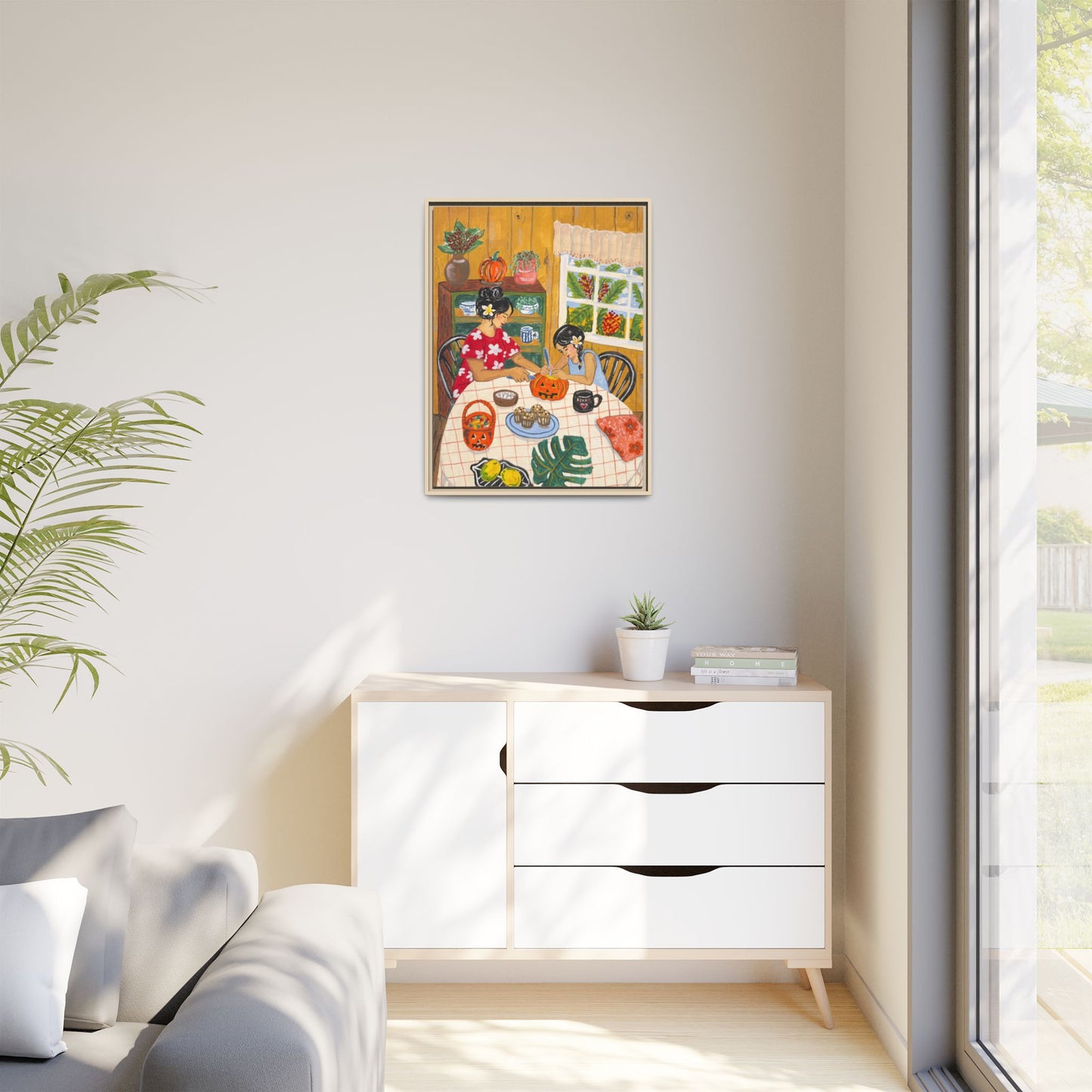 Hilo Halloween - Framed Matte Canvas Art