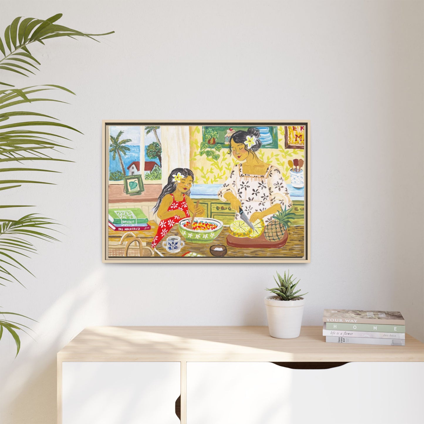 Aloha Sunday - Framed Canvas