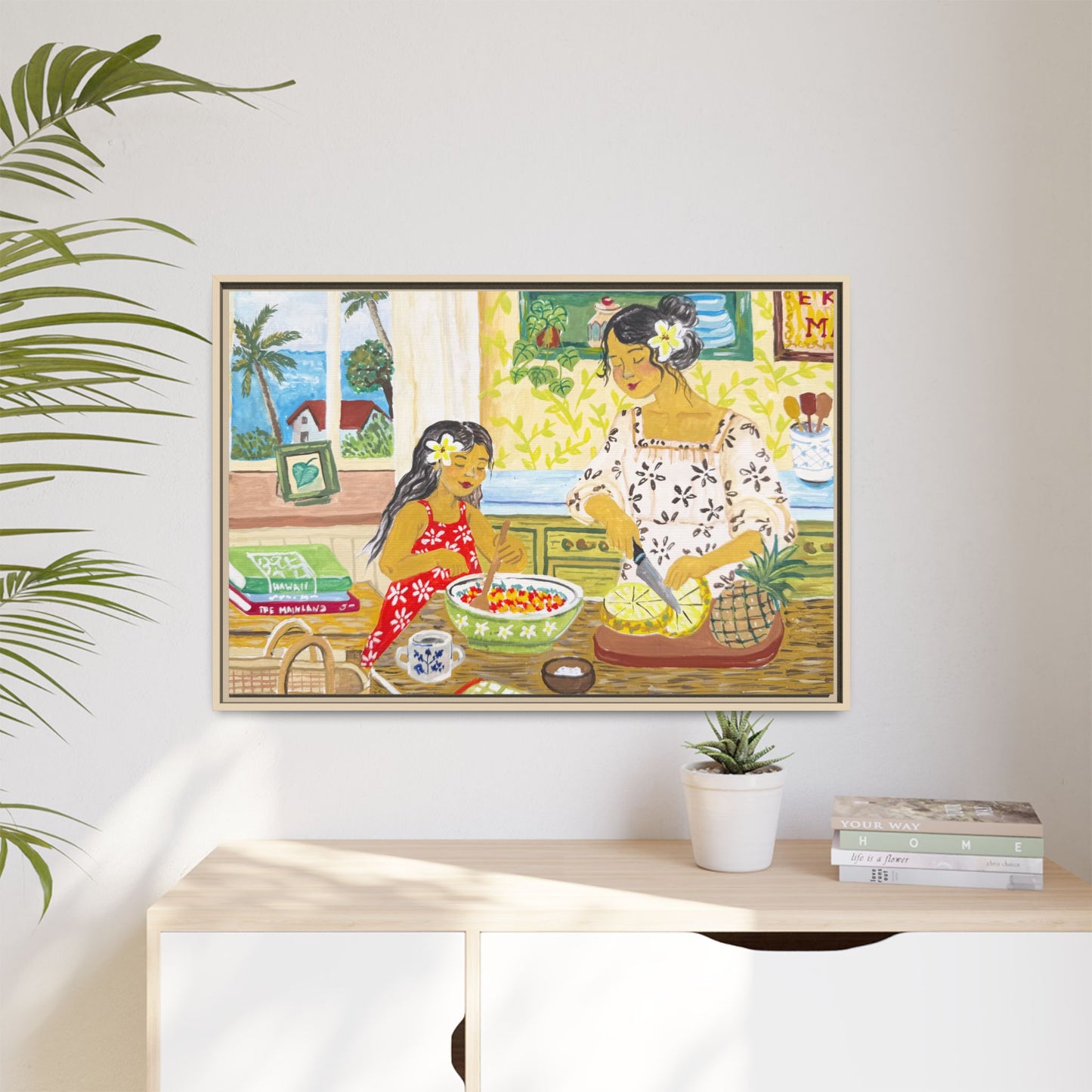 Aloha Sunday - Framed Canvas