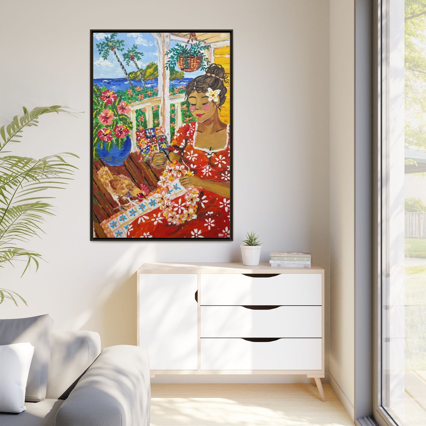 The Lei Maker - Canvas Art