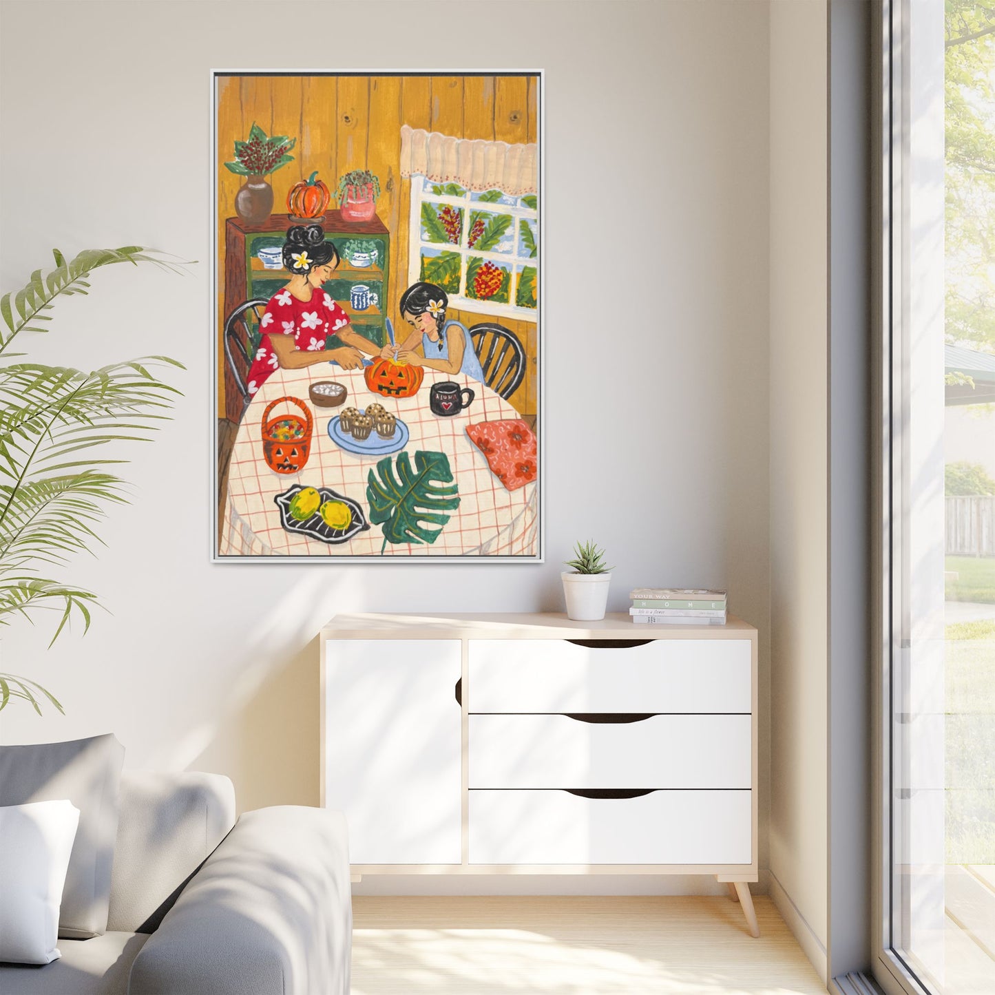 Hilo Halloween - Framed Matte Canvas Art