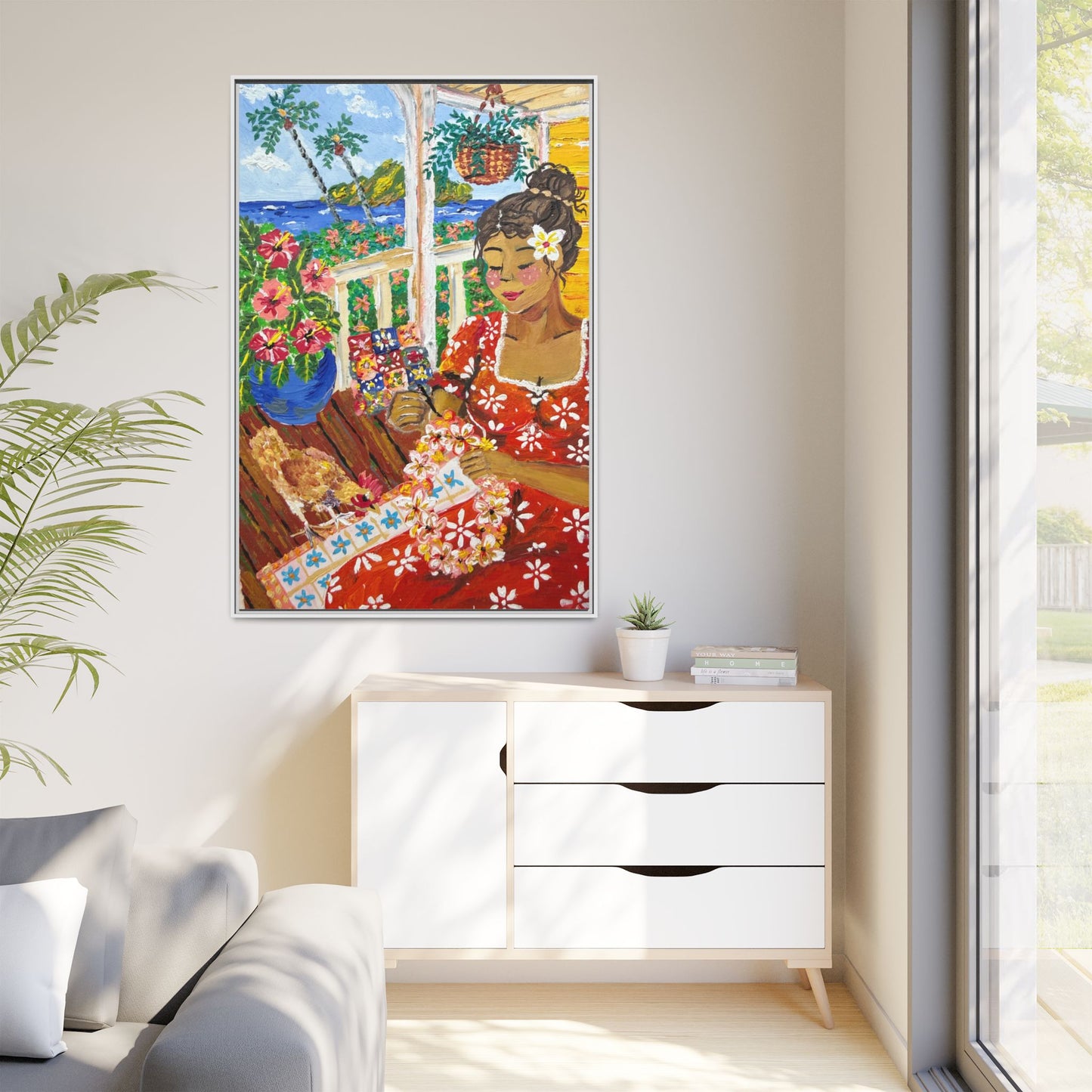 The Lei Maker - Canvas Art