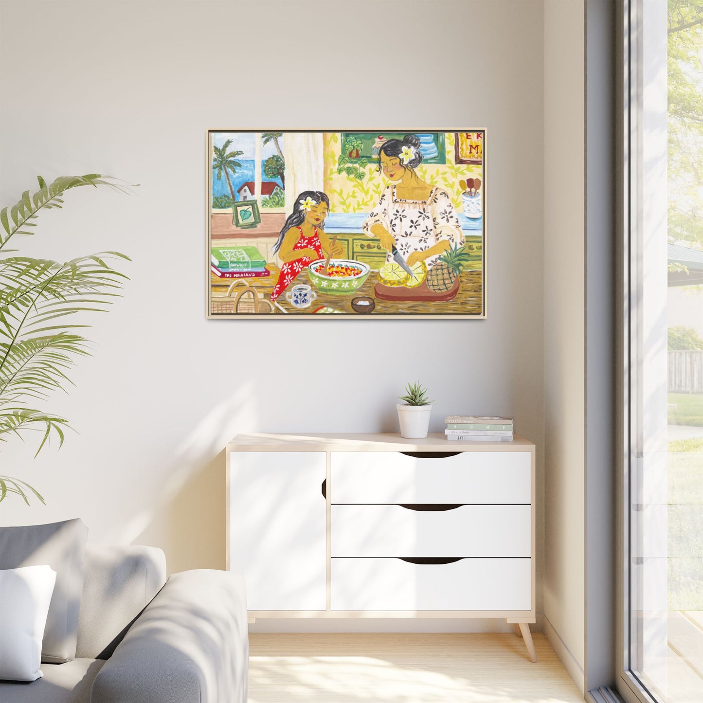 Aloha Sunday - Framed Canvas