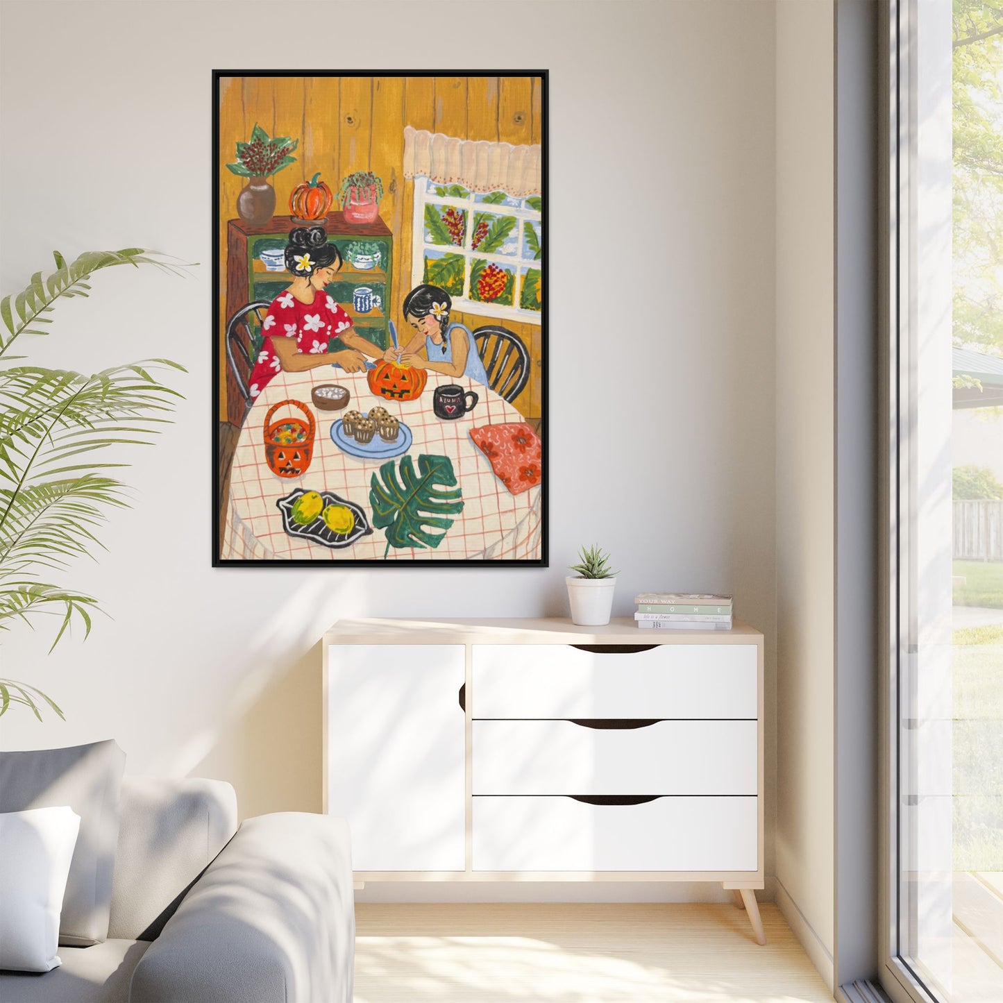 Hilo Halloween - Framed Matte Canvas Art