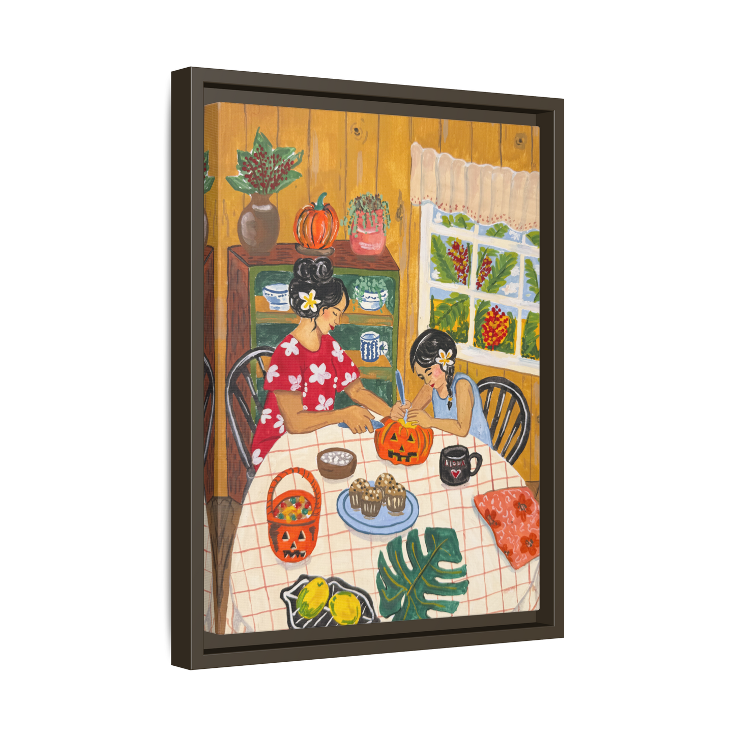 Hilo Halloween - Framed Matte Canvas Art