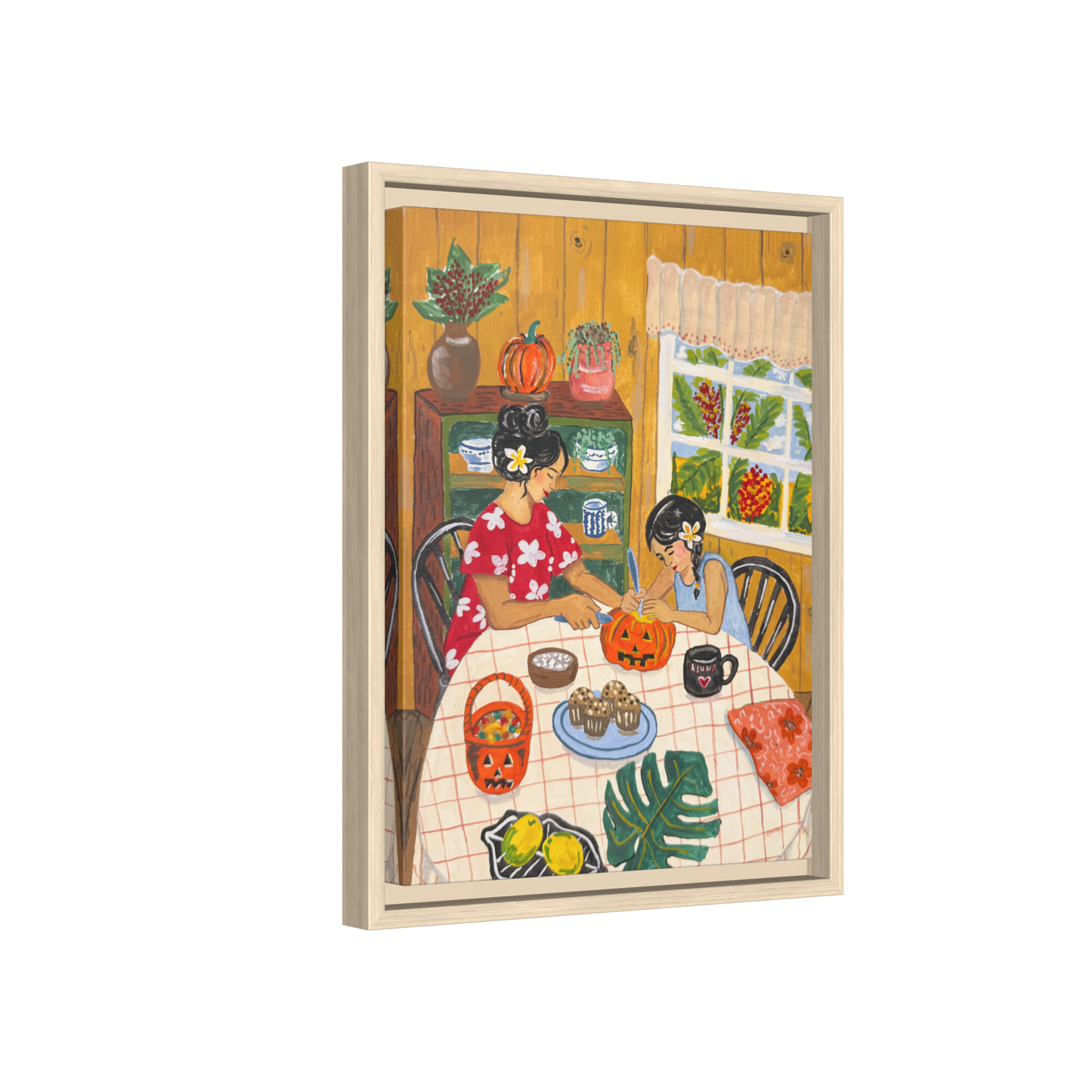 Hilo Halloween - Framed Matte Canvas Art