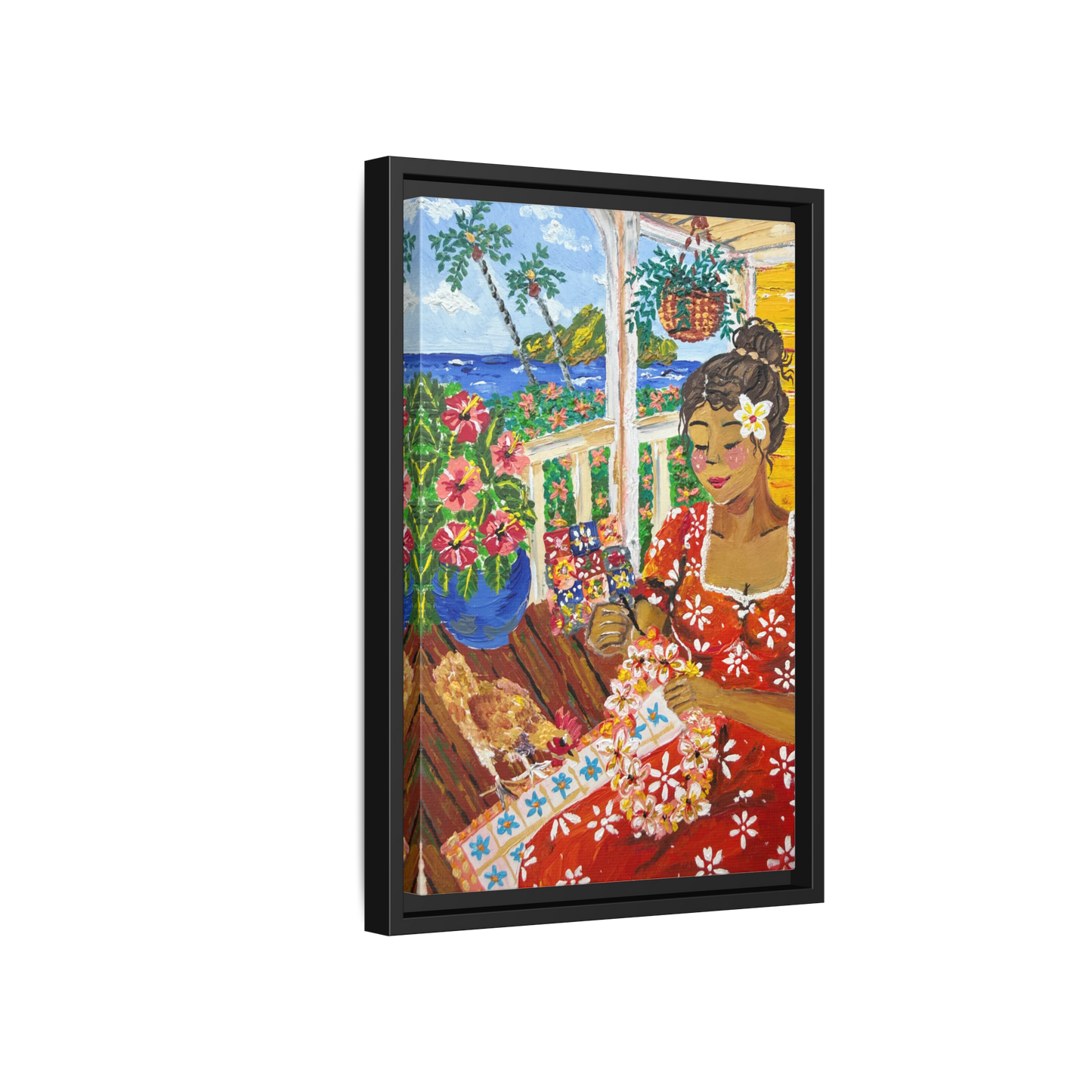 The Lei Maker - Canvas Art