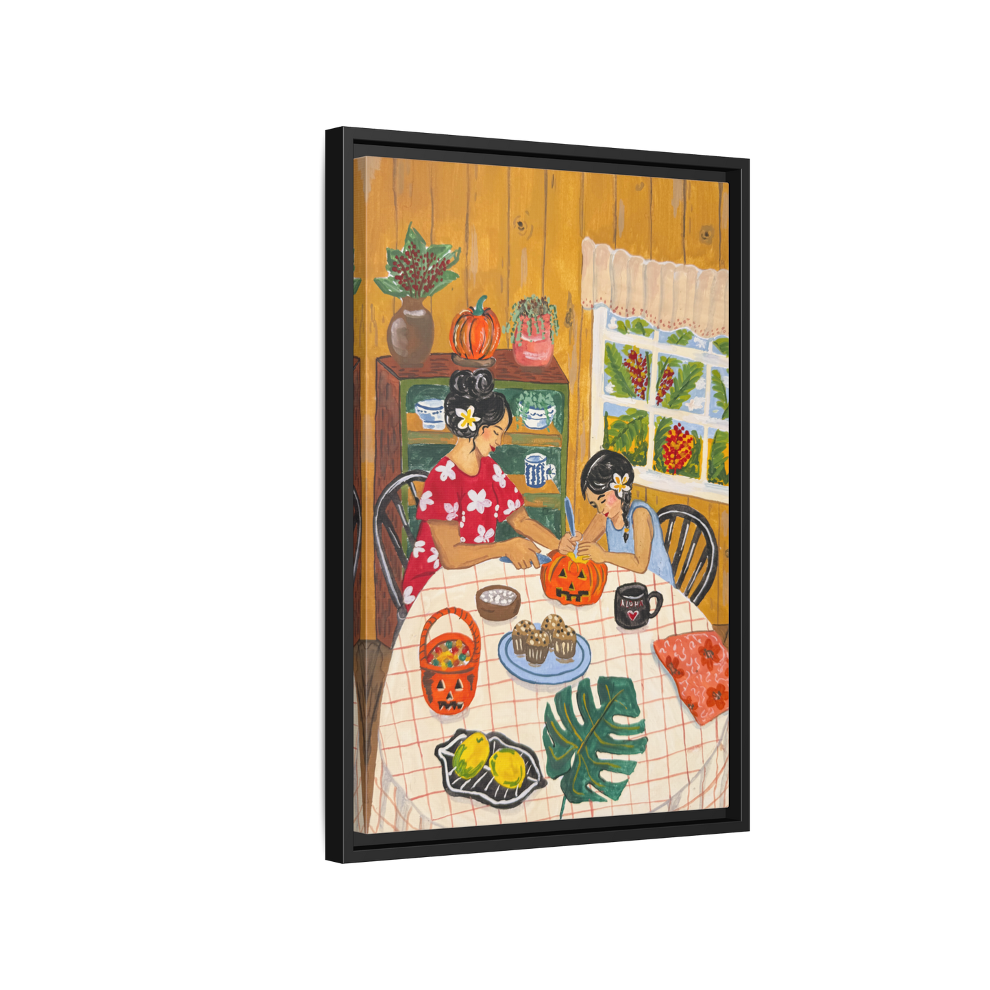 Hilo Halloween - Framed Matte Canvas Art