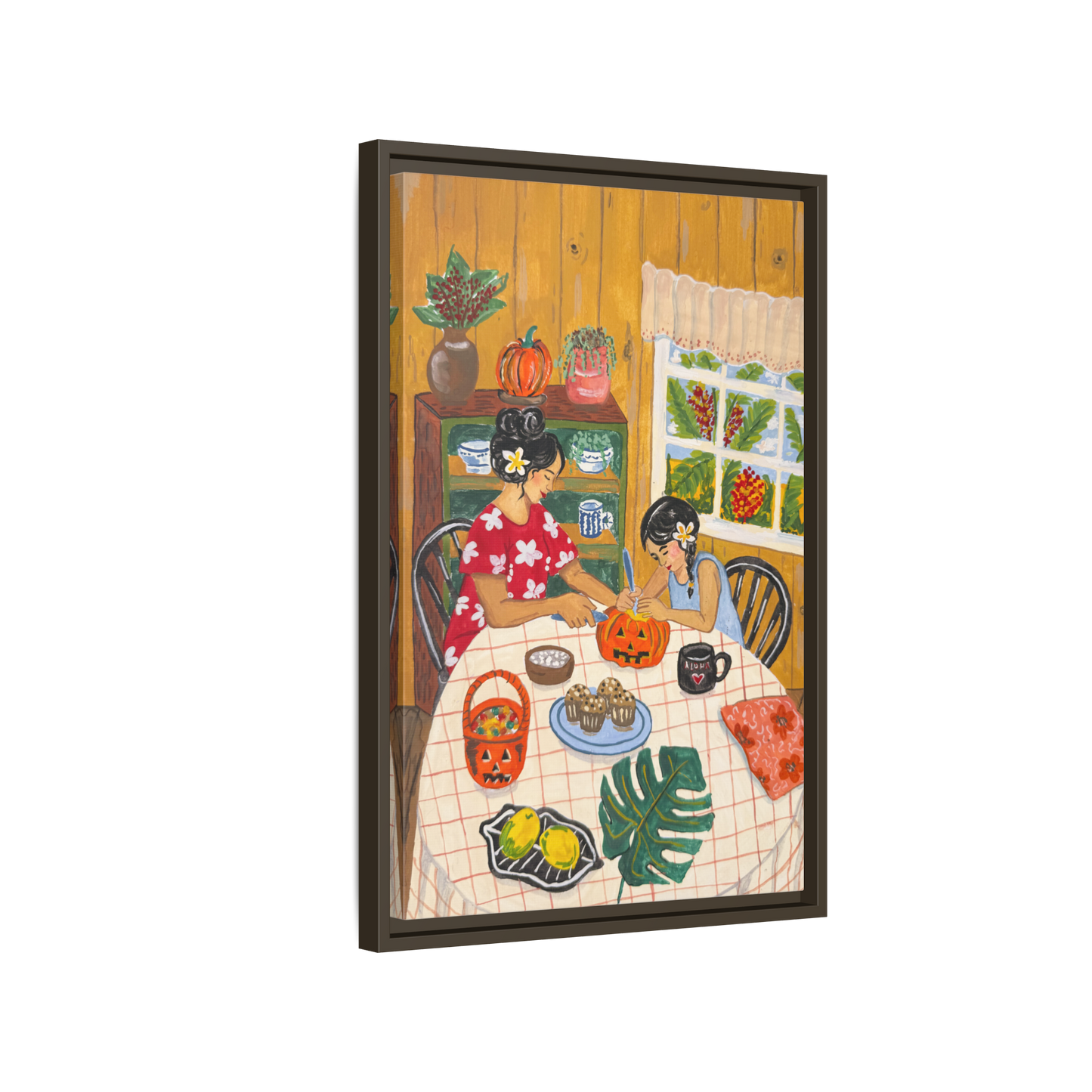 Hilo Halloween - Framed Matte Canvas Art