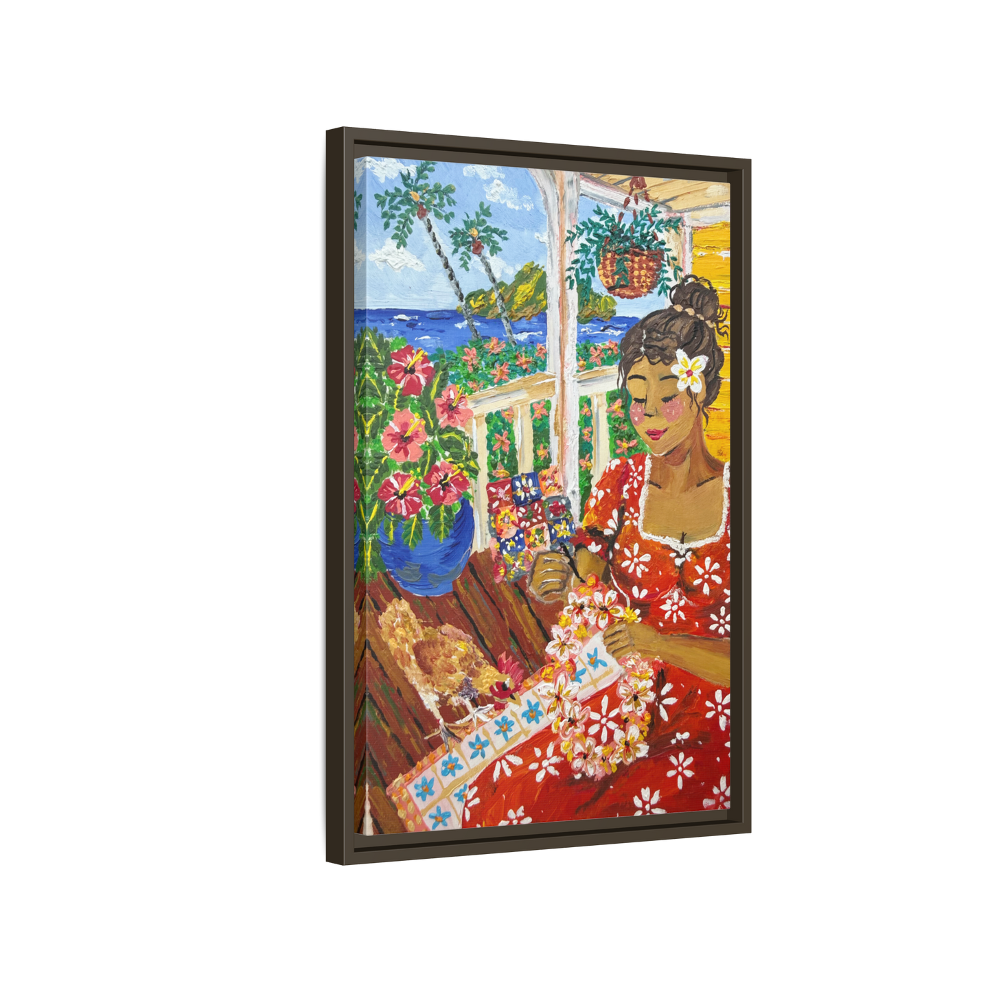 The Lei Maker - Canvas Art