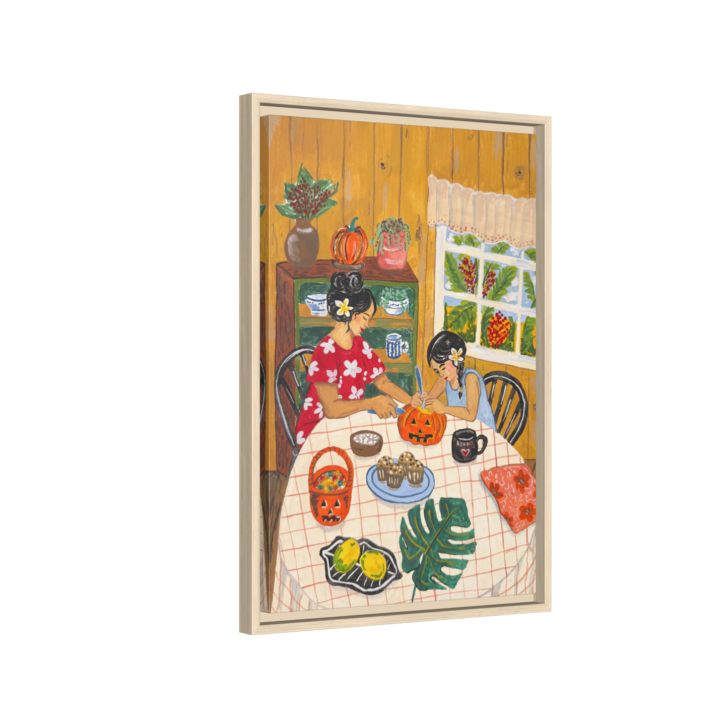 Hilo Halloween - Framed Matte Canvas Art
