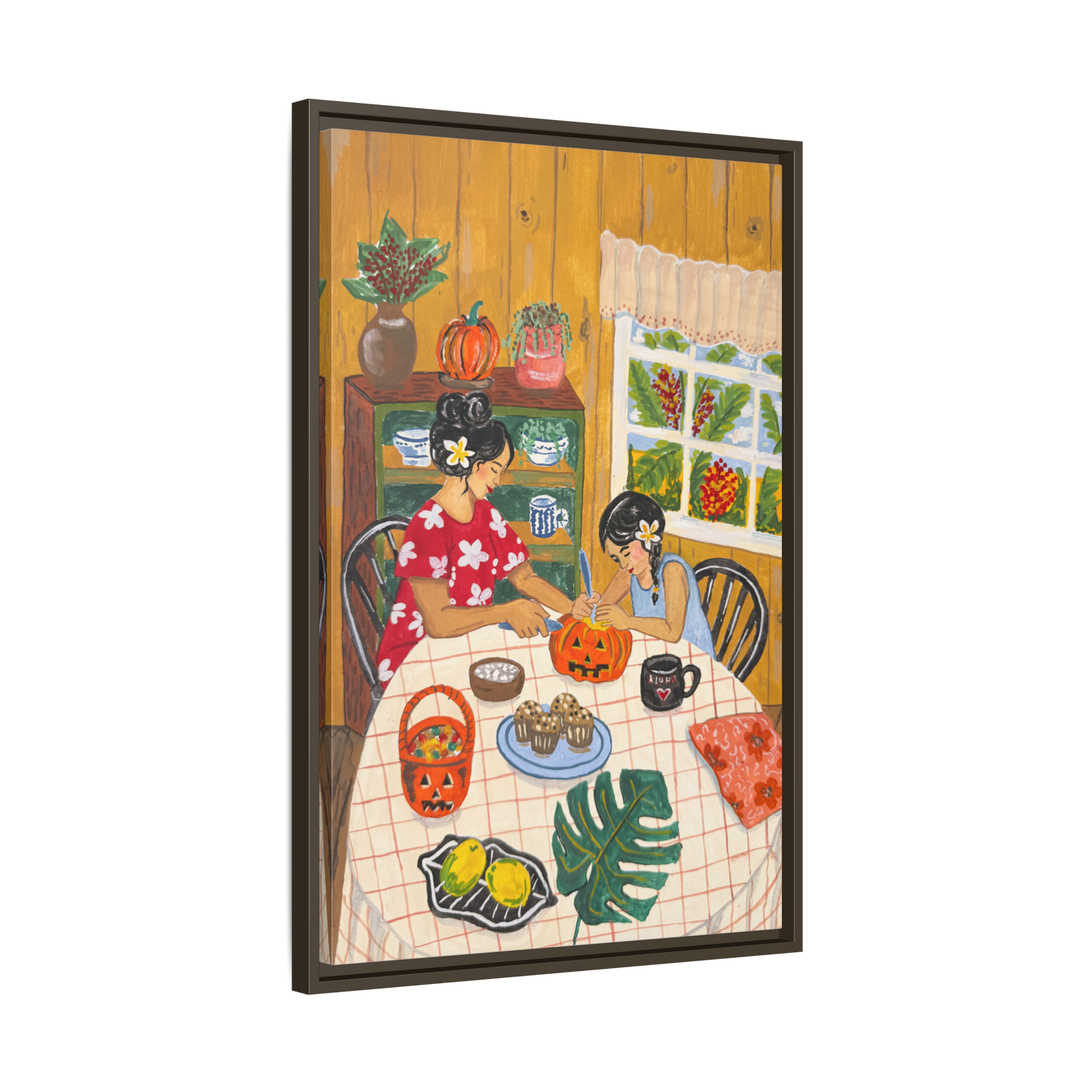 Hilo Halloween - Framed Matte Canvas Art