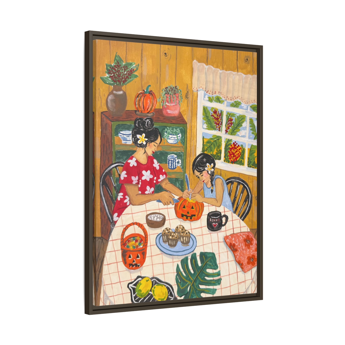 Hilo Halloween - Framed Matte Canvas Art