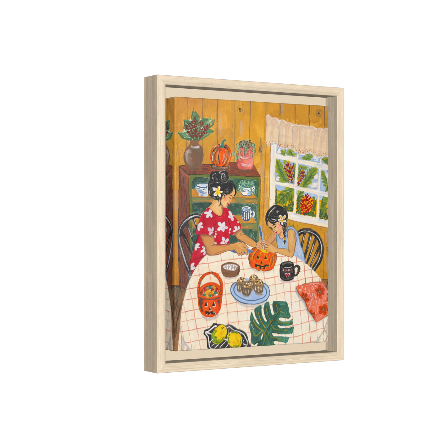 Hilo Halloween - Framed Matte Canvas Art