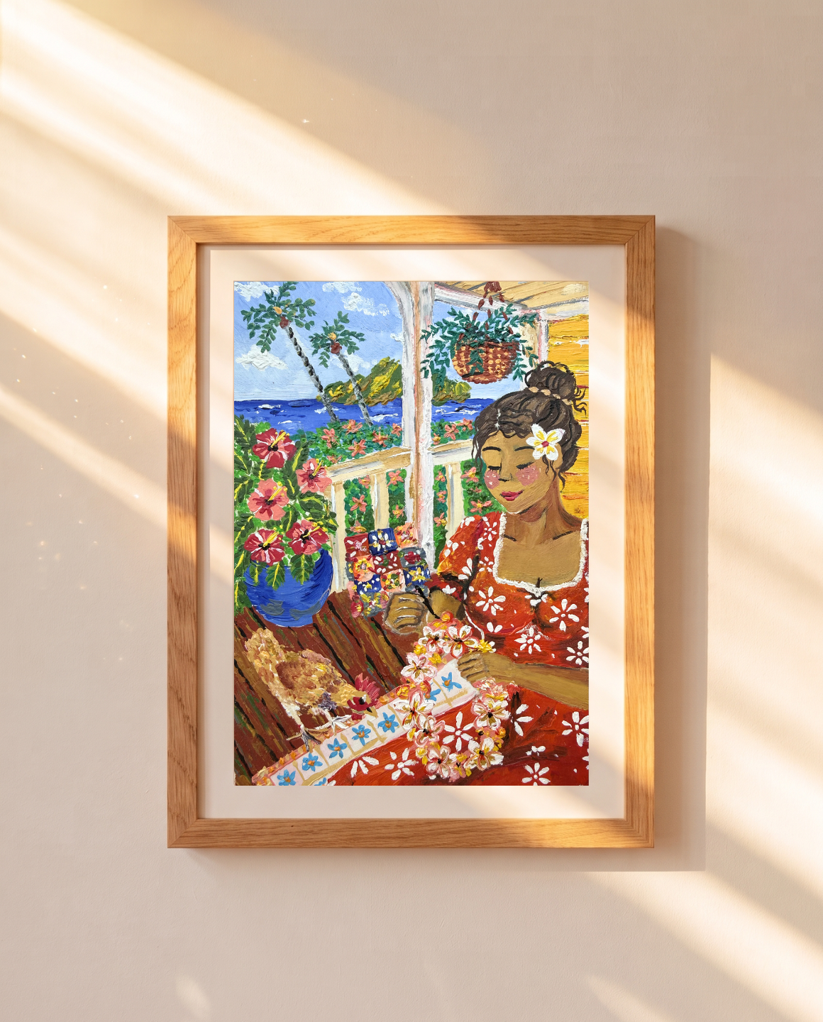 The Lei Maker Unframed Print